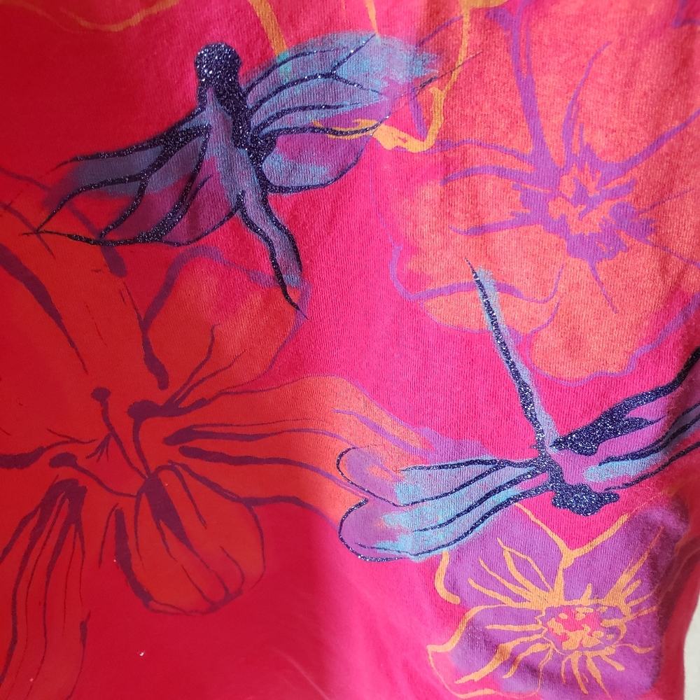 Just my Size Plus Size 4X Cotton Pink Tshirt - Picture 3 of 7